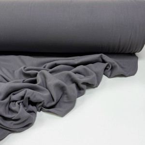 Муслин 2 слоя жатый пыльный графит