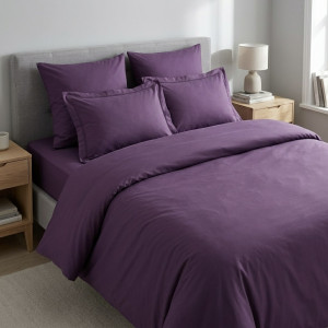 Ранфорс однотонный спелый баклажан 