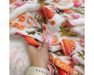 Ранфорс вязаные мухоморы