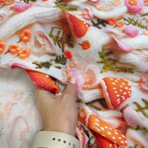 Ранфорс вязаные мухоморы