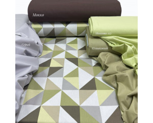 Ранфорс треугольники оливковые