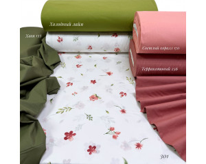 Ранфорс цветы 301