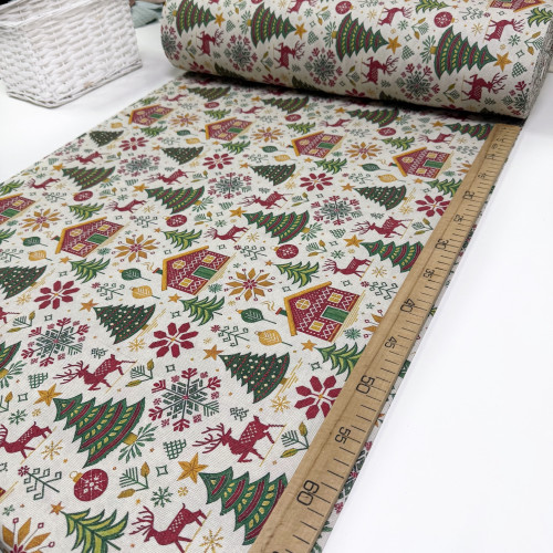 Ранфорс 5D новогодняя вышивка