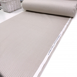 Ранфорс клеточка бежевая