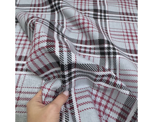 Ранфорс шотландка серая