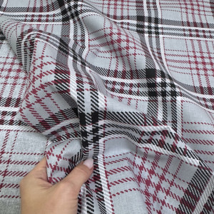 Ранфорс шотландка серая