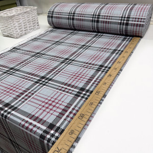 Ранфорс шотландка серая