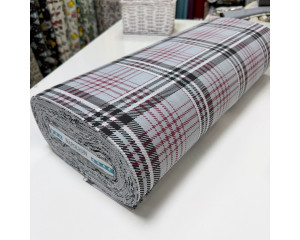 Ранфорс шотландка серая