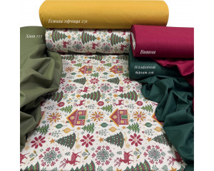 Ранфорс 5D новогодняя вышивка