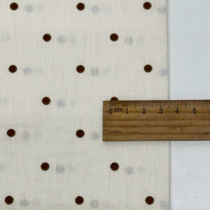 Ранфорс горох кофе на кремовом 