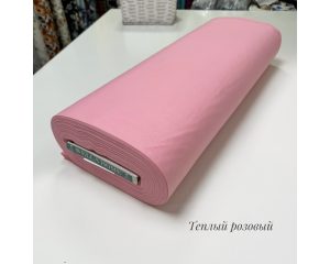 Ранфорс однотонный тёплый розовый