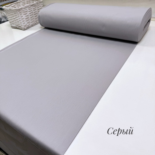 Ранфорс однотонный серый