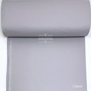 Ранфорс однотонный серый