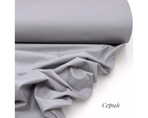 Ранфорс однотонный серый