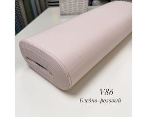Ранфорс однотонный бледно-розовый