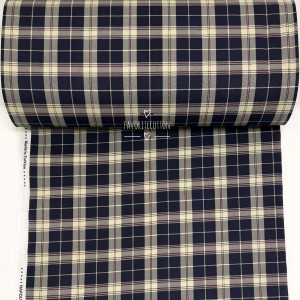 Ранфорс шотландка темно-синяя