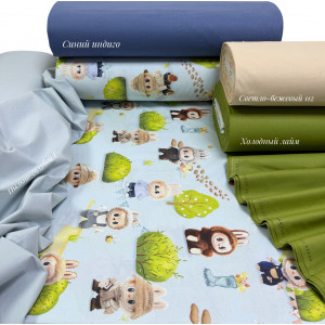 Ранфорс лабубу на голубом