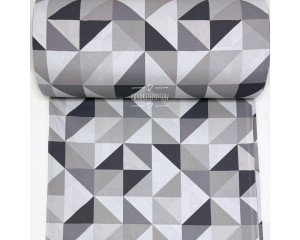 Ранфорс треугольники серые