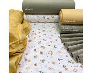 Ранфорс цветы 300