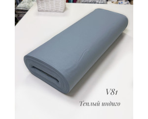 Ранфорс однотонный теплый индиго V81