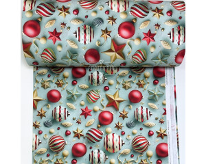 Ранфорс 5D новогодние игрушки