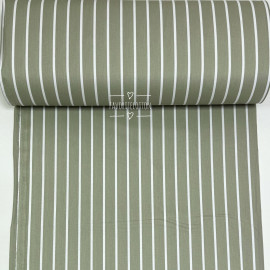 Ранфорс полоска на оливковом