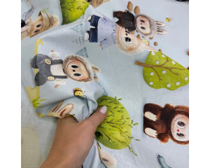 Ранфорс лабубу на голубом