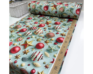 Ранфорс 5D новогодние игрушки