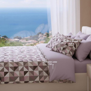 Ранфорс треугольники сиреневые