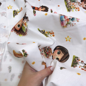 Ранфорс цветочные куколки