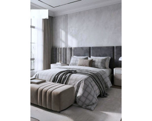 Ранфорс плетеный орнамент серый