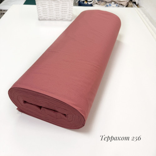 Ранфорс однотонный терракот 256