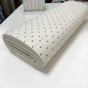 Ранфорс горох кофе на кремовом 