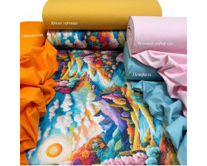 Ранфорс 5D радужная долина