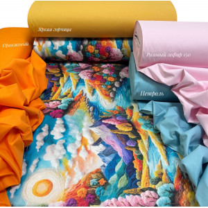 Ранфорс 5D радужная долина