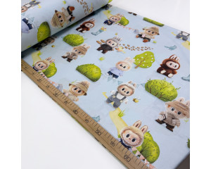 Ранфорс лабубу на голубом