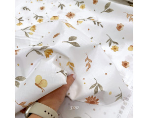 Ранфорс цветы 300