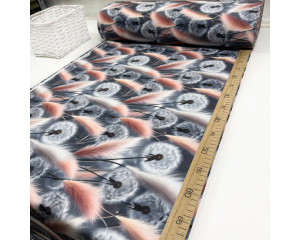 Ранфорс одуванчики с перьями