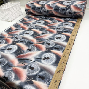 Ранфорс одуванчики с перьями