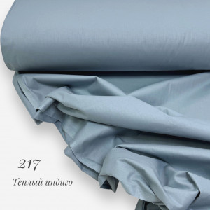 Ранфорс однотонный теплый индиго