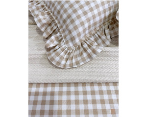 Ранфорс клетка бежевая стандарт