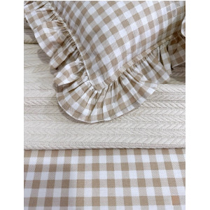 Ранфорс клетка бежевая стандарт