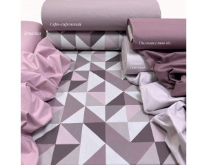 Ранфорс треугольники сиреневые