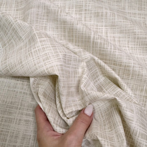 Ранфорс рубчик светло-бежевый