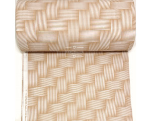 Ранфорс плетеный орнамент бежевый