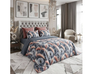 Ранфорс одуванчики с перьями