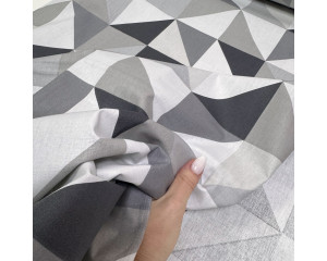 Ранфорс треугольники серые