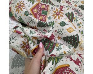 Ранфорс 5D новогодняя вышивка