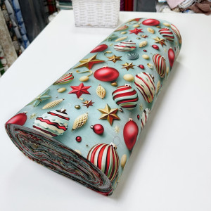 Ранфорс 5D новогодние игрушки