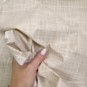 Ранфорс рубчик бежевый